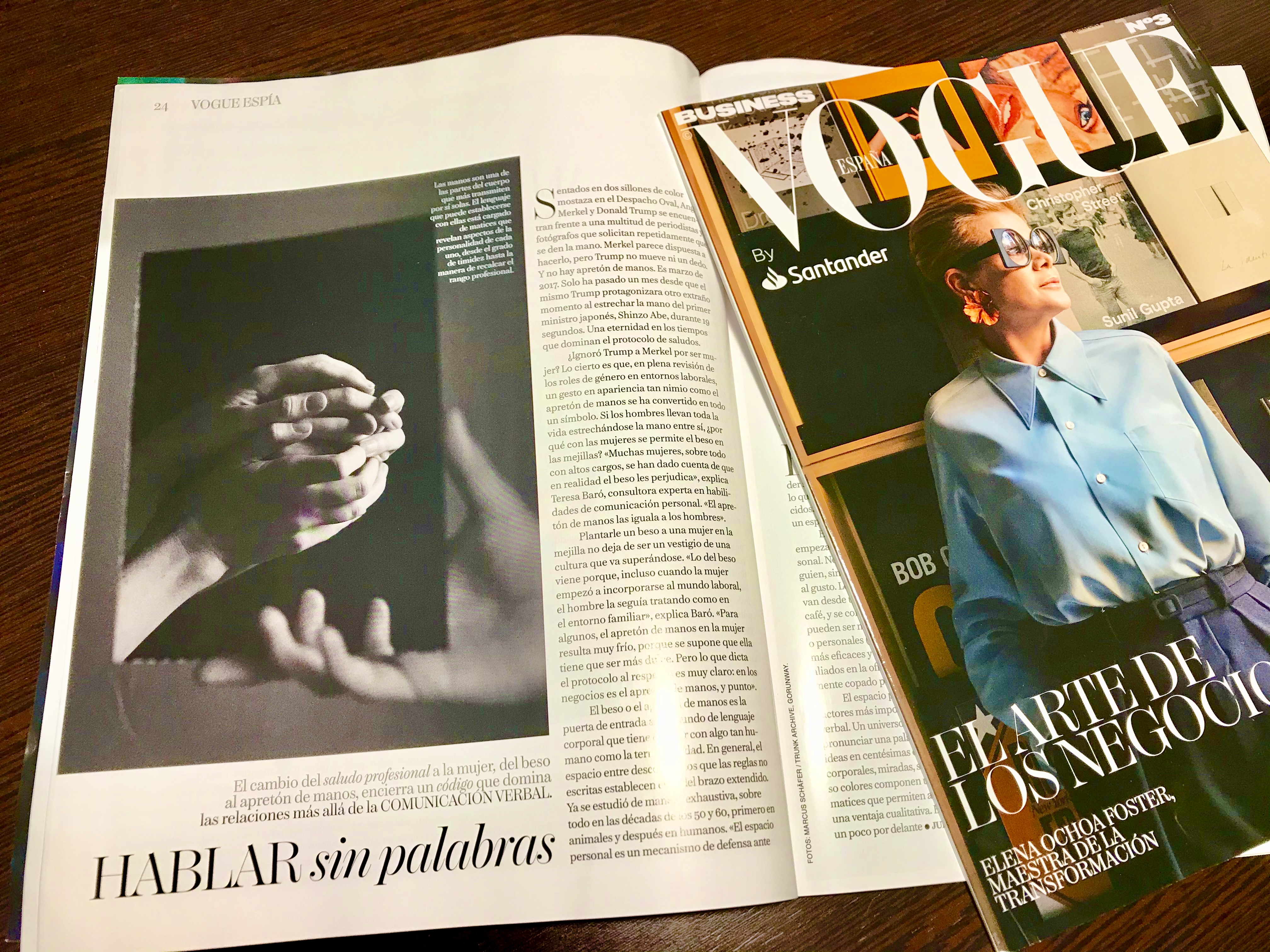 Teresa Baró en revista Vogue